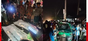 রাজাপুরে বাস-সিএনজি মুখোমুখি সংঘর্ষে নিহত ২, আহত ৪